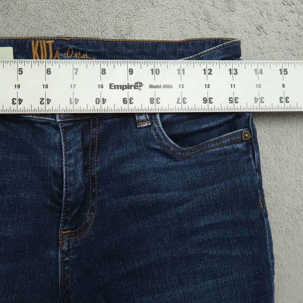 KUT from the Kloth Jeans Women's Size 2 Blue Mid-Rise Katy Boyfriend 29" Inseam - Picture 3 of 16